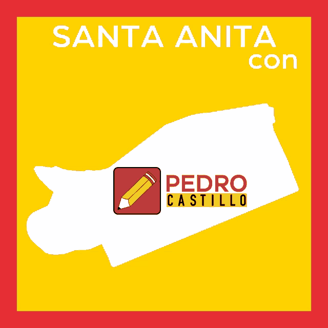 a map of santa anita con with a pedro castillo logo on it