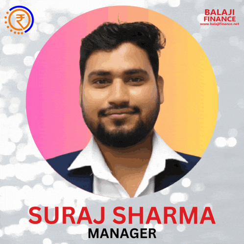a picture of a man with the name suraj sharma manager