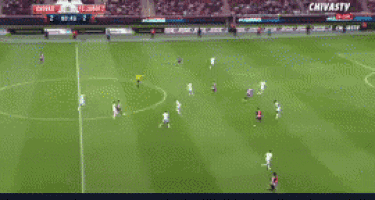 a soccer game is being shown on chivas tv