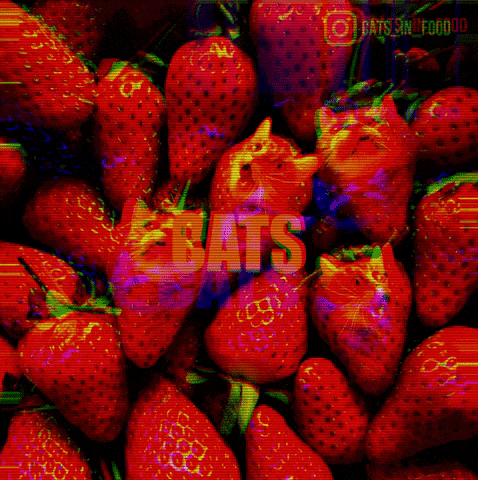 a bunch of strawberries with the word they written in the middle