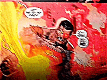 a comic book character with a speech bubble that says " i 'm not a superhero "