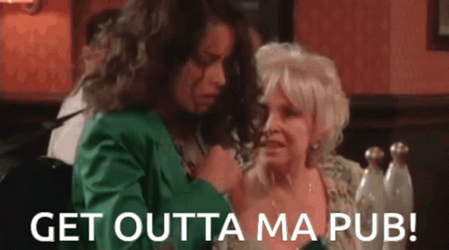 Eastenders Peggy Mitchell GIF - Eastenders Peggy Mitchell Get Out Of Here GIFs