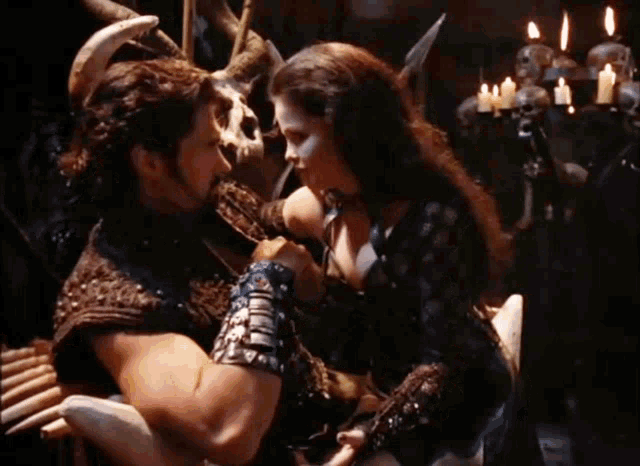 a man and woman are kissing with the words " do n't you dare deviate from my plan " written below them