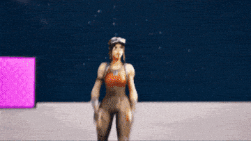 a blurred image of a woman wearing goggles and a hat .