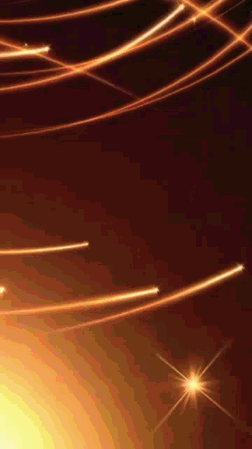 a dark background with glowing lines and stars