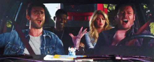 Singing In The Car On A Long Drive GIF - Long Drive Road Trip The Voice GIFs