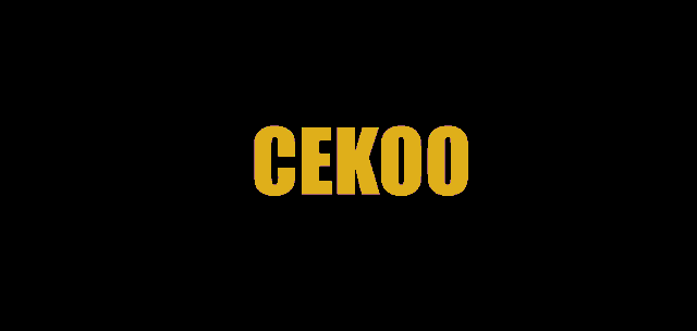 a black background with a yellow cekoo logo