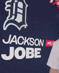 a man in a baseball uniform with the letter d on his hat