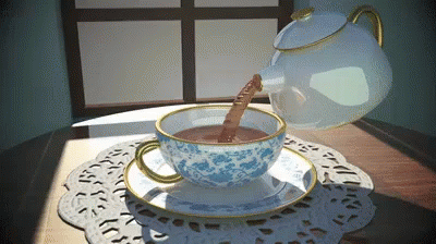 चाय गरम शुभप्रभात शुभसंध्या GIF