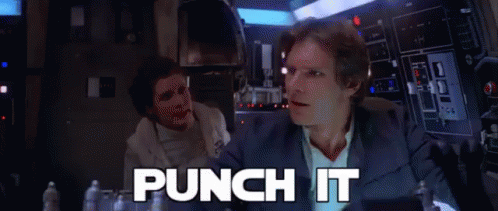 Punch It GIF - Star Wars Hans Solo Chewbacca GIFs