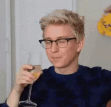 Eye Roll Tyler Oakley GIF - Eye Roll Tyler Oakley But Thats None Of My Business GIFs