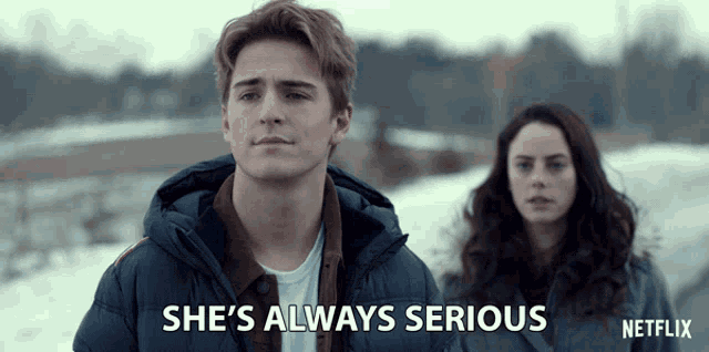 Shes Always Serious Evan Roderick GIF - Shes Always Serious Evan Roderick Justin Davis GIFs