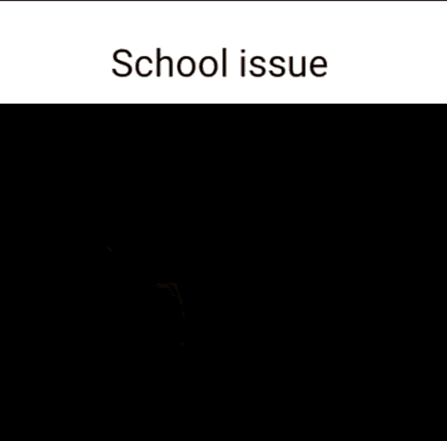 a picture of a mouse laying on its back with the words school issue above it .
