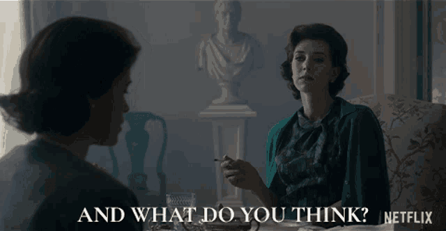 And What Do You Think Vanessa Kirby GIF - And What Do You Think Vanessa Kirby Princess Margaret GIFs