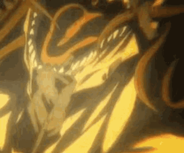 a close up of a person 's face in a cartoon with a lot of smoke coming out of it .
