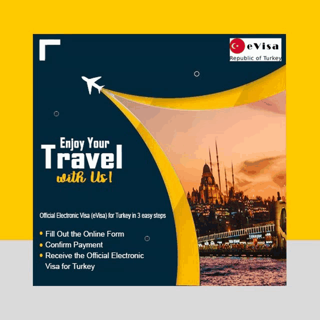 an advertisement for evisa republic of turkey