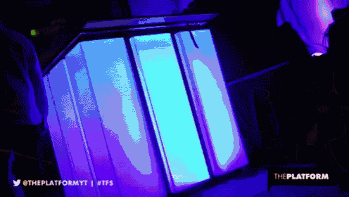 an animated image of a machine with the platform written on the bottom right