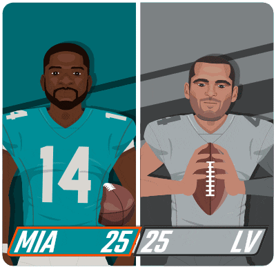 miami dolphins players mia and lv are shown on a card