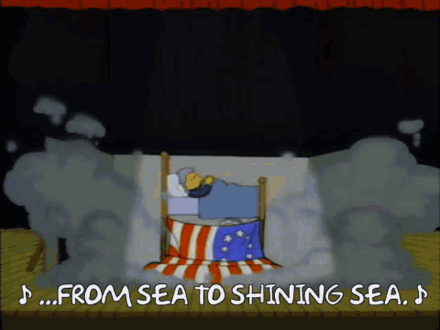 The Simpsons Presidents Day GIF - The Simpsons Presidents Day From Sea To Shining Sea GIFs
