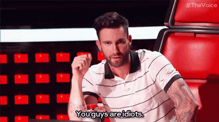 You Guys Are Idiots GIF - The Voice Idiots Thumbs Down GIFs