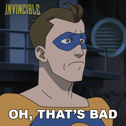 Oh That'S Bad Invincible GIF - Oh That'S Bad Invincible That'S Not Good GIFs
