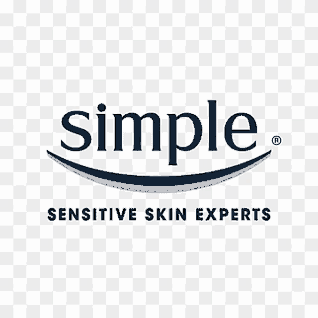 a logo for simple sensitive skin experts on a transparent background