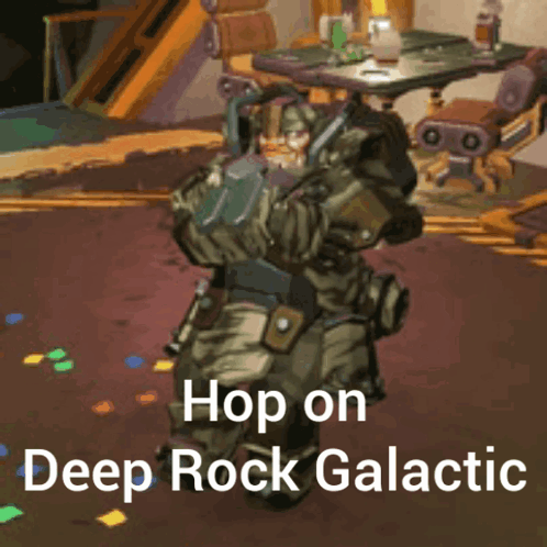 Hop On Deep Rock Galactic GIF - Hop On Deep Rock Galactic Kazotsky Kick GIFs