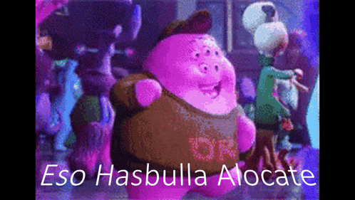 a picture of a cartoon character with the words eso hasbulla allocate on the bottom