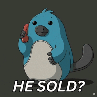 a blue bird is talking on a red phone with the words pump it