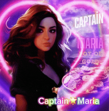 a picture of captain maria with a heart surrounding her