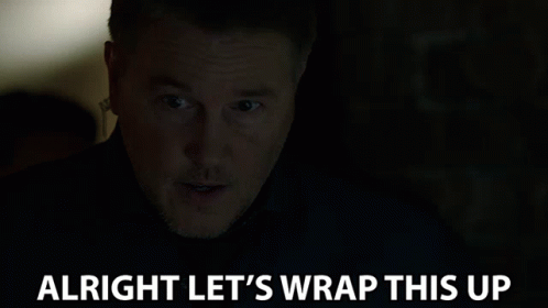 Alright Lets Wrap This Up Agent John Franklin GIF - Alright Lets Wrap This Up Agent John Franklin Lochlyn Munro GIFs