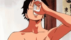 Luffy Drinking GIF - Luffy Drinking One Piece GIFs