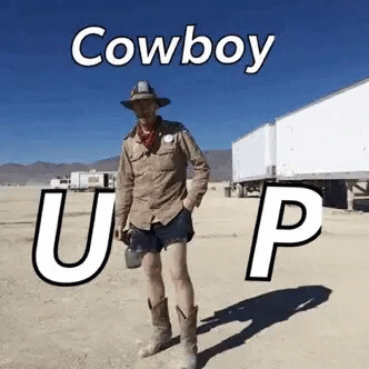 Cowboy Burning GIF - Cowboy Burning Man GIFs