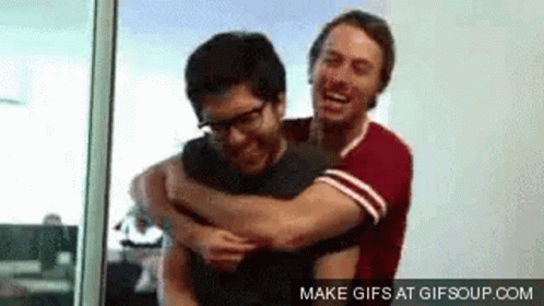 Jakeandamir Collegehumor GIF - Jakeandamir Collegehumor Hug GIFs