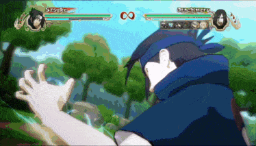 sasuke and orochimaru are in a video game