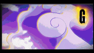 a purple background with a letter g in the middle