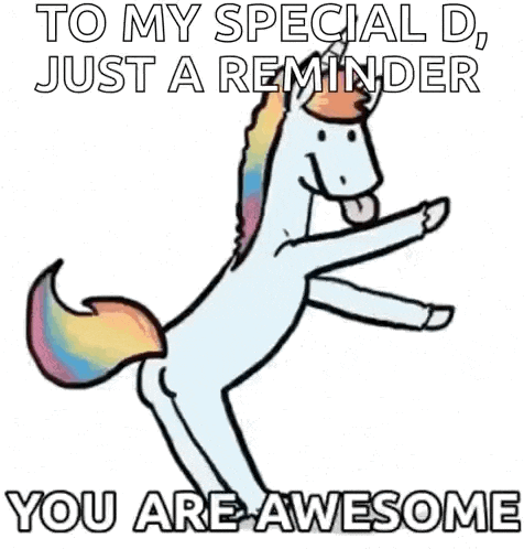 a unicorn with a rainbow mane and tail is standing on its hind legs with its tongue out .