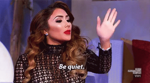 Silence GIF - Bequiet Silence Loveandhiphop GIFs