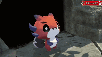 a video game character with the hashtag # ruzo3d