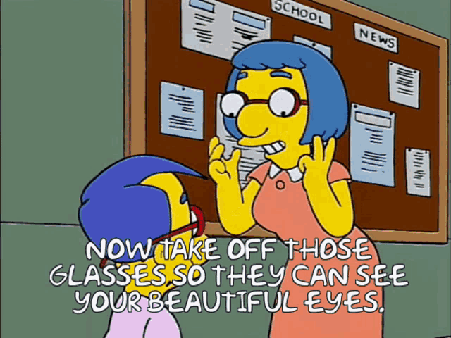 The Simpsons Glasses GIF - The Simpsons Glasses Eyes GIFs