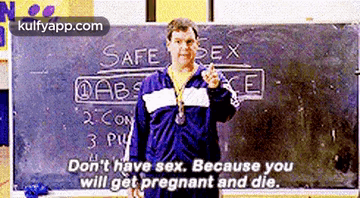 Safesexdabs E2 Con3 Pudon'T Have Sex. Because Youwill Get Pregnant And Die..Gif GIF - Safesexdabs E2 Con3 Pudon'T Have Sex. Because Youwill Get Pregnant And Die. Person Human GIFs