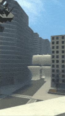 a computer generated image of a city with a lot of buildings