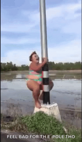 Fat Girl Swim Suit GIF - Fat Girl Swim Suit Pole Dance GIFs
