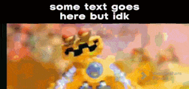 some text goes here but idk with a picture of a toy robot