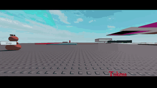 a screenshot of a video game with a sign that says " shop "