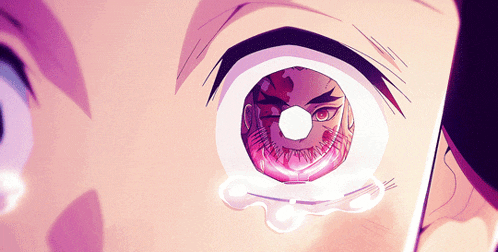a close up of a person 's eye with a bloody eye