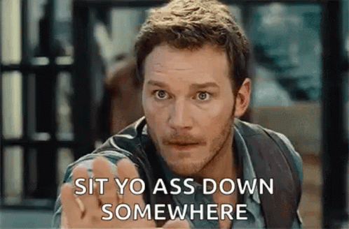 Calm Down Chris Pratt GIF - Calm Down Chris Pratt Stand Down GIFs