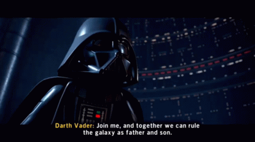 Lego Star Wars Darth Vader GIF - Lego Star Wars Darth Vader Join Me And Together We Can Rule The Galaxy GIFs