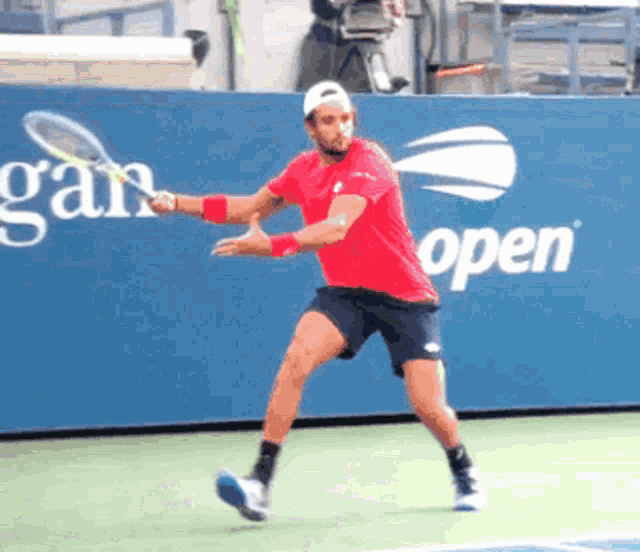 Matteo Berrettini Forehand GIF - Matteo Berrettini Forehand Tennis GIFs