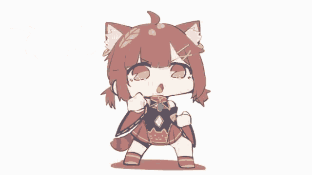 a drawing of a girl with a cat ear and the letters t and h on the bottom